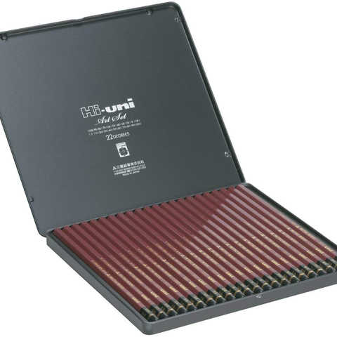 三菱鉛筆 鉛筆 ハイユニ アートセット 22本入