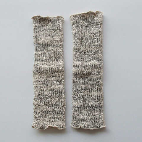 オーガニックコットン ガラボウレッグウォーマー レディース ママ 日本製 オーガニックガーデン ORGANIC GARDEN 女性 グレー