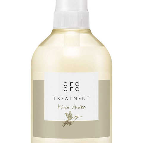 and and はしゃぐ 【ヴィヴィッドフルーツの香り】 トリートメント ポンプ 480ml [ ノンシリコン 処方 ]