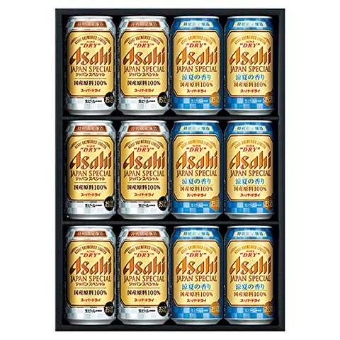 【ギフト限定】アサヒスーパードライジャパンスペシャル限定ダブルセット(JLW-3) [ギフトBox入り]