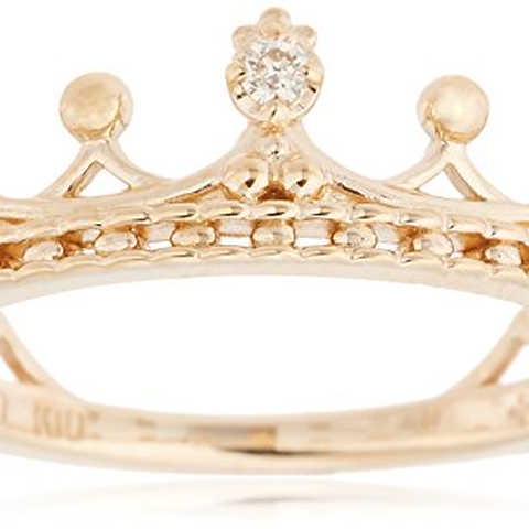 [ノジェス] NOJESS 【K10ゴールド クラウンダイヤモンドピンキーリング】 3015311100400001 日本サイズ1号