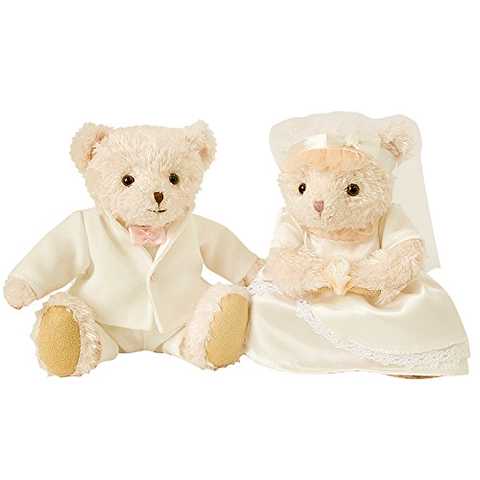 ウェディングべア タイニー【座高13cm 】ウェルカムドール ミニウエディングべア付き 結婚式 ウェディング ウェルカムドール 結婚祝い 結婚式 披露宴 受付 贈り物 結婚祝い 寿 婚約祝い プティルウ製(完成品)