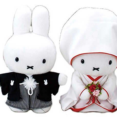 ブルーナ 和装ウェディングドール ぬいぐるみ 箱の高さ約31cm