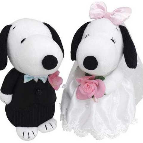 SNOOPY(スヌーピー) スヌーピー&ベル ウェディング 洋風 ぬいぐるみ 182074