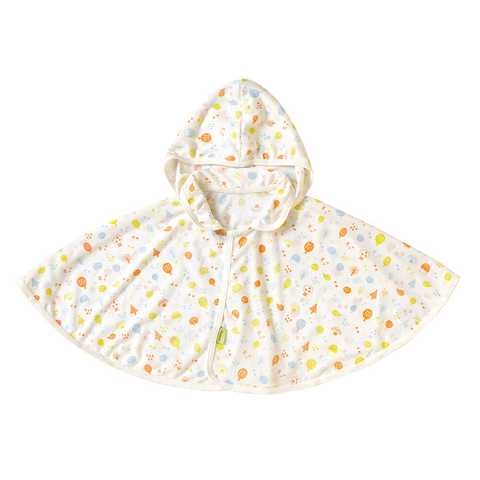 Hoppetta UVカット ベビーマント ホワイト 〜100cm 19111009