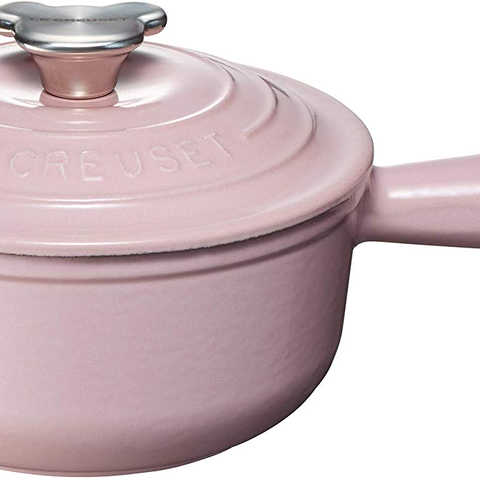 ル・クルーゼ(Le Creuset) 鋳物 ホーロー 鍋 ソースパン ベアーツマミ 16 cm シフォンピンク ガス IH オーブン 対応 【日本正規販売品】