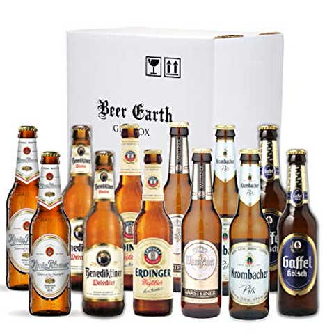 ドイツビール12本 飲み比べギフトセット 正規輸入品【ヴァルシュタイナー クロンバッハ エルディンガー ヴァイス ケーニッヒ ガッフェルケルシュ】 専用ギフトボックスでお届け