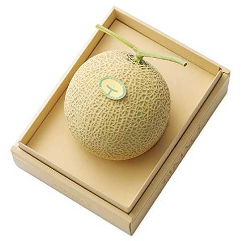 新宿高野 マスクメロン1個入A (静岡産) フルーツ ギフト [内祝い/引出物/贈答用] 果物 デザート #11006