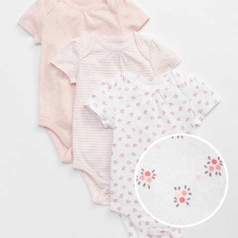 ファーストフェイバリット フローラル半袖ボディシャツ