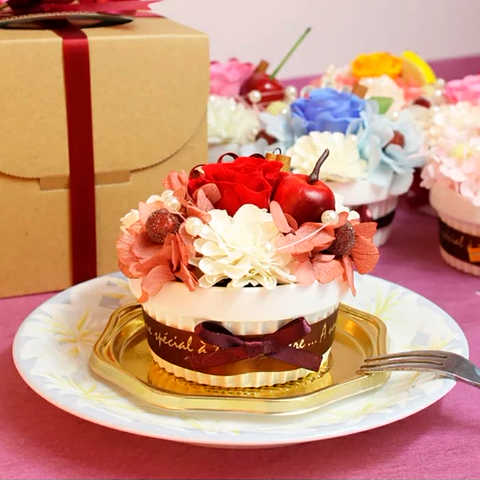プリザーブドフラワー フラワーケーキ