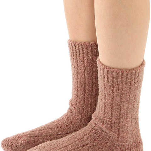 [Tabio]タビオ ウールリッチ裏起毛あったかリブルームソックス 22.0～24.0cm 日本製 ルームソックス