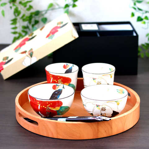 【名入れ】夫婦箸&和食器セット