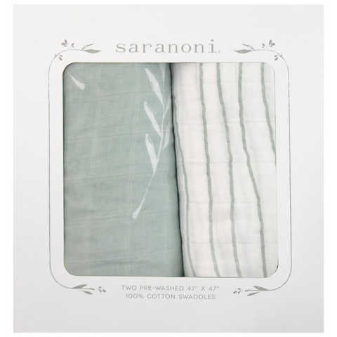 saranoni コットンモスリンスワドル　2枚セット