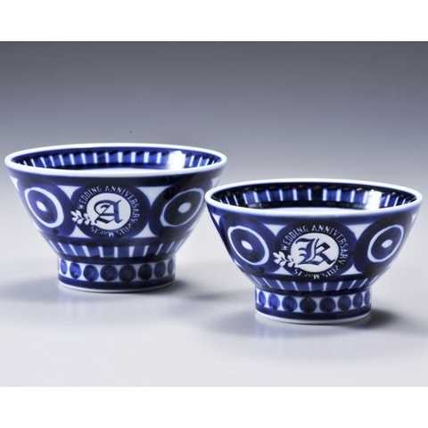 波佐見焼 夫婦茶碗 北欧風