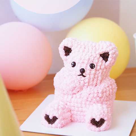 かわいいくまさんのケーキ