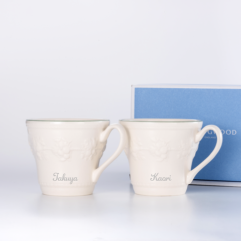 【名入れ】 WEDGWOOD フェスティビティ マグ ペア