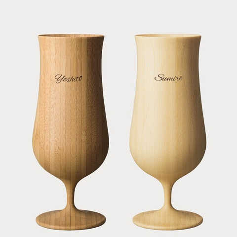 【名入れ】リヴェレット木製ビアグラスペア
