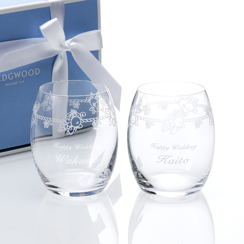 【名入れ】ウェッジウッド フェスティビティ クリスタル タンブラー