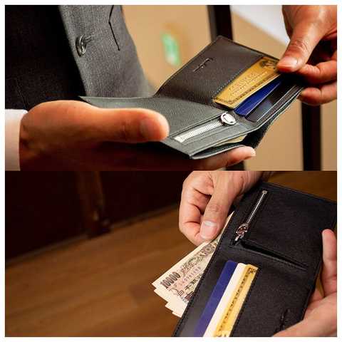 メンズ二つ折り財布