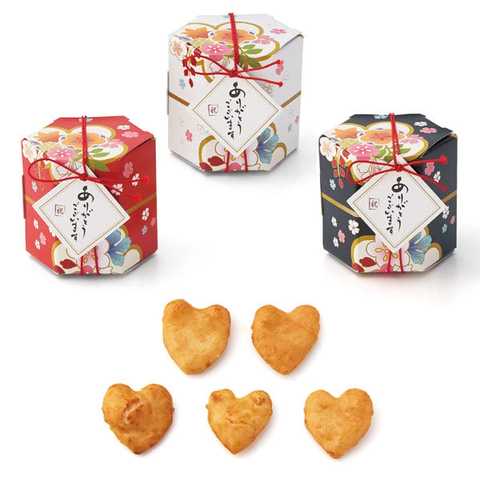 ハートせんべい