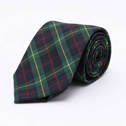 SILK TARTAN CHECK TIE