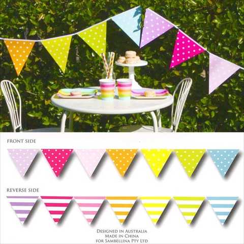 レインボウ パーティーガーランド