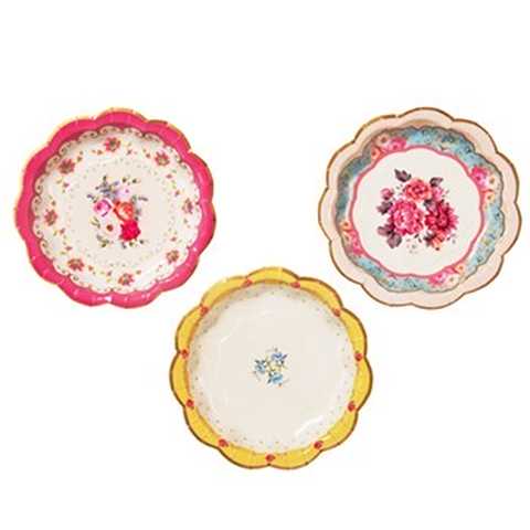 【Talking Tables(トーキングテーブル)】紙皿S フラワー 3×4セット