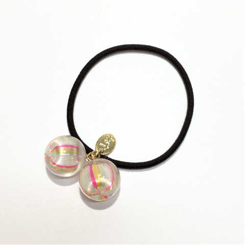 飴のヘアゴム　小粒てまり　錦