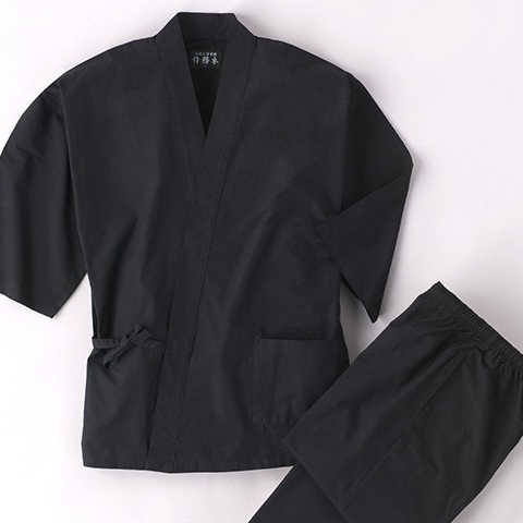 久留米紬織作務衣