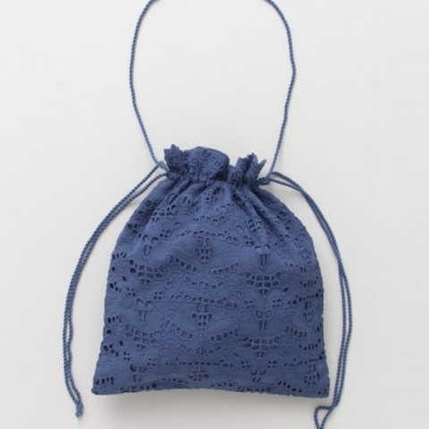 レース巾着バッグ