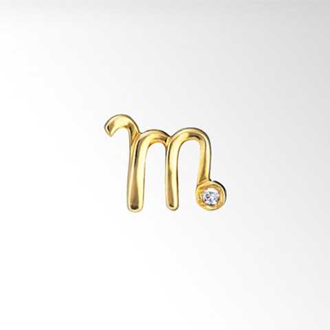 STAR JEWELRY♡スタージュエリー K18 イニシャルピアス H ピアス