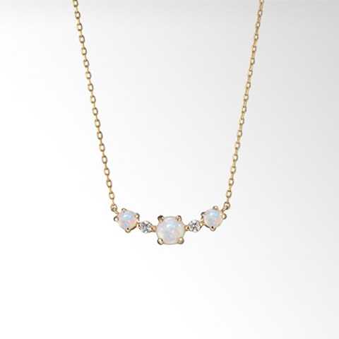 OPAL & DIAMOND NECKLACE