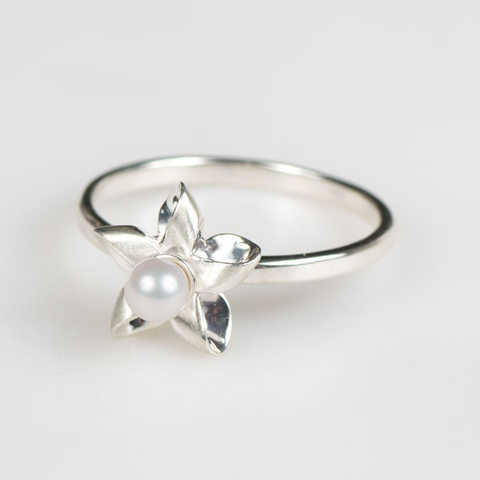 かざぐるま・リング［S / シルバー / パール］