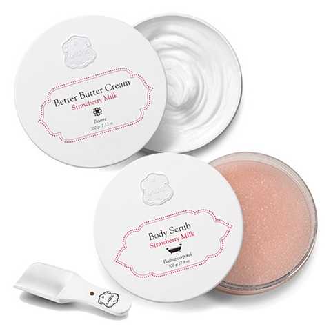 スクラブ&ベターバターセット　ストロベリーミルク