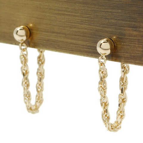 フレンチロープピアス