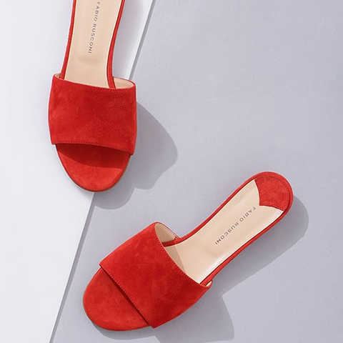  FABIO RUSCONI/プレーンフラットサンダル/L