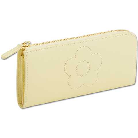 デイジーステッチポイント L字ファスナーパース（イエロー）