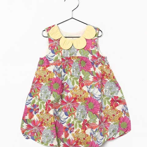 リバティプリント　Ａｎｇｅｌｉｃａ　Ｇａｒｌａワンピース