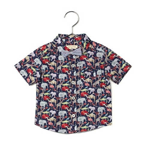 リバティプリントシャツ　Ｑｕｅｕｅ ｆｏｒ ｔｈｅ ｚｏｏ