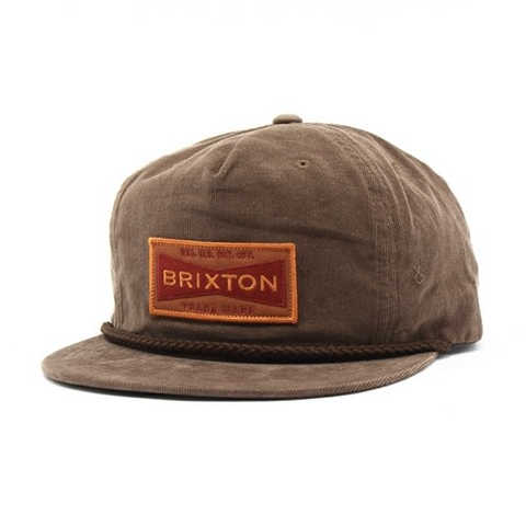 BRIXTON SNAPBACK CAP FUEL BROWN