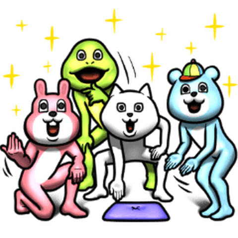 目が笑ってない着ぐるみたち 2