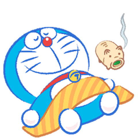 夏のうごくドラえもんスタンプ