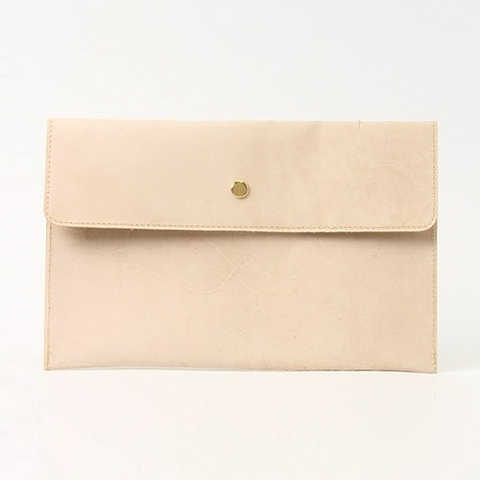 【fpiu】イタリアンレザークラッチバッグ made in japan