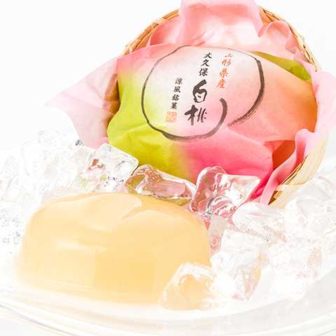 お中元ギフト 大久保白桃（桃ゼリー）８個入