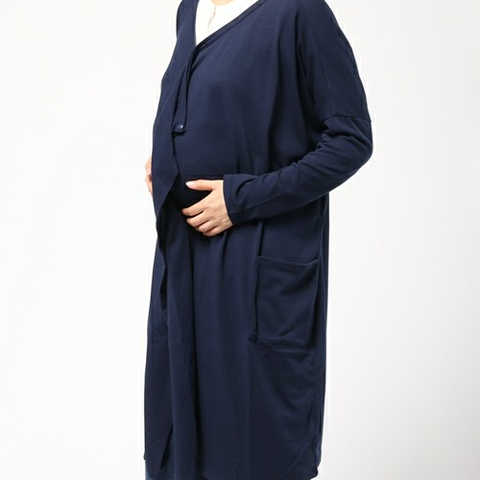 マタニティロングカーディガン