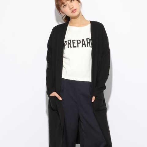 12ゲージミラノリブロングカーディガン