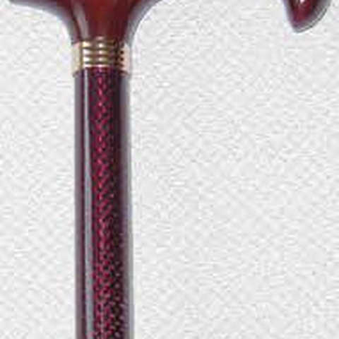 超軽量カーボンステッキ（杖） ワイン 手元樫