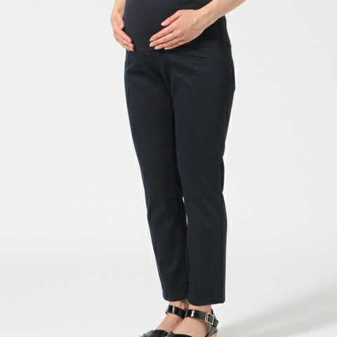 ★店舗限定マタニティアイテム★MT/ムジスリムクロプドパンツ　714293