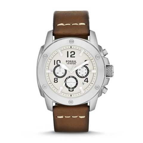MODERN MACHINE CHRONOGRAPH LEATHER WATCH - BROWN