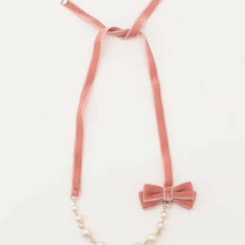 【KIDS雑貨】ベルベットリボンネックレス